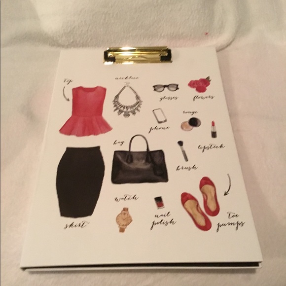 Other - New Hardback Legal Pad with clip on the front💜